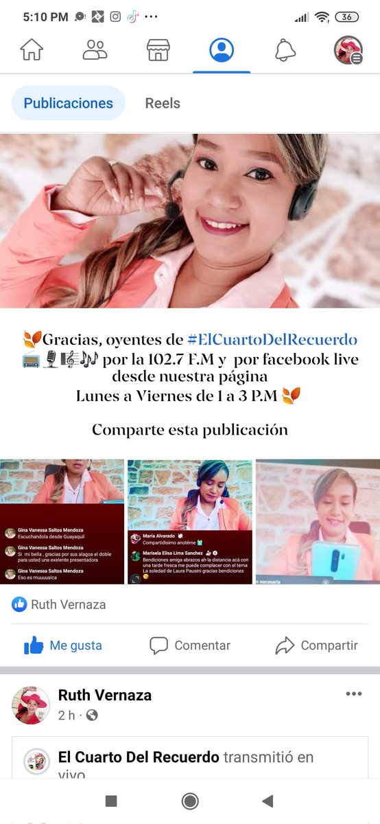 ruthvernazac's tweet photo. 🍂Gracias, oyentes de #ElCuartoDelRecuerdo 📻🎙️🎼🎶 por la #OQradio  102.7 F.M y  por facebook live desde nuestra página
Lunes a Viernes de 1 a 3 P.M 🍂 https://t.co/7RyR2JShsd