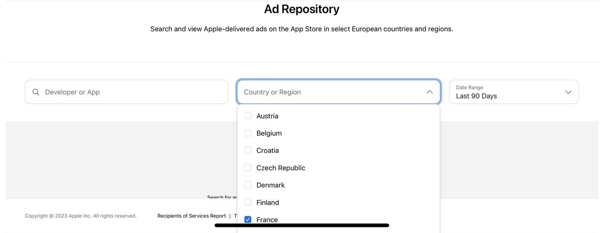 Ad Repository for European countries!

adrepository.apple.com

#ASO #Apple #AppStore #adds #Marketing #AppleEvent #MarketingChampions #ios #indiedev #IndieDevs #IndieGameDev #indiegames