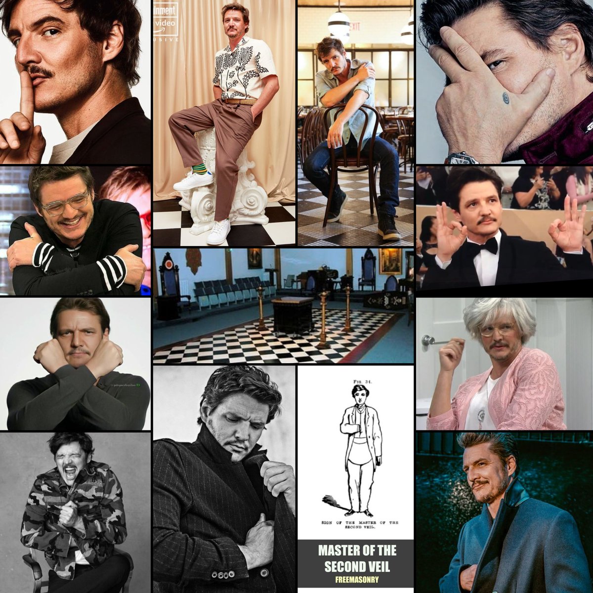 SergeMonast369's tweet photo. #Freemason #PedroPascal 
#Freemasonry https://t.co/m3qp24zpXt