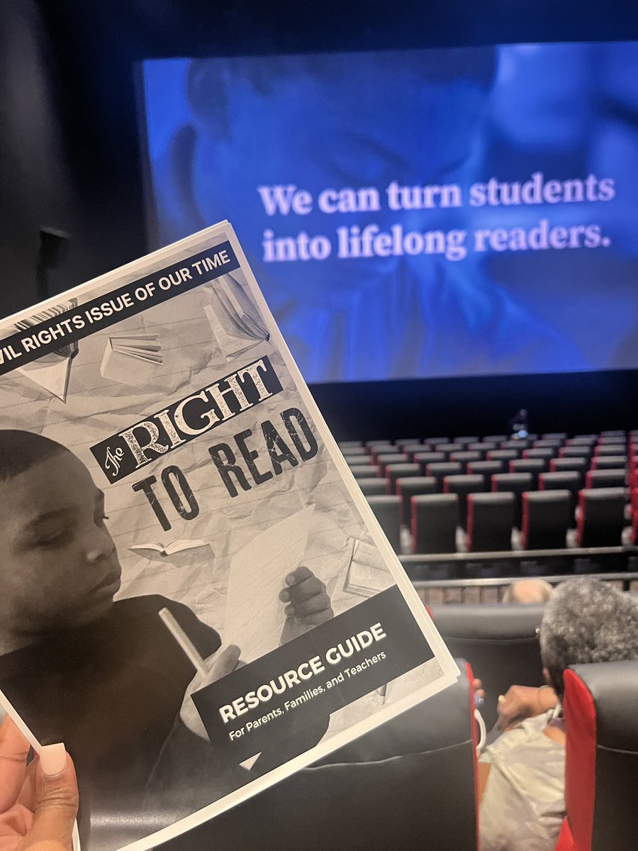 Movie screenings that matter! So excited to attend the premiere screening of “The Right to Read”. 

#literacymatters
#everychildreads