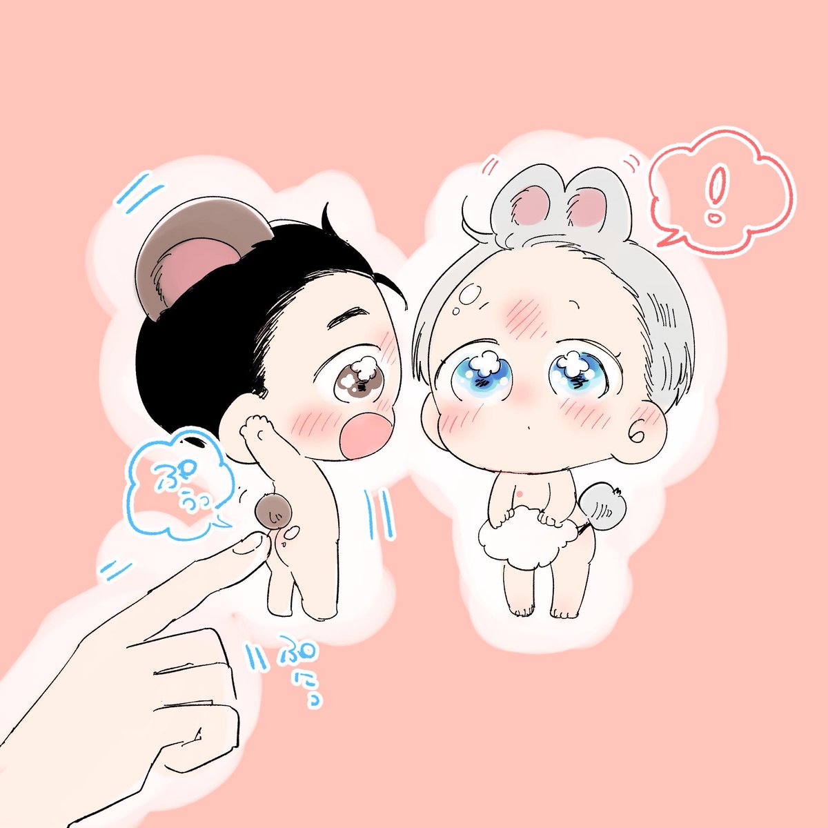おしりから空気が出ただけ🐻🐰 