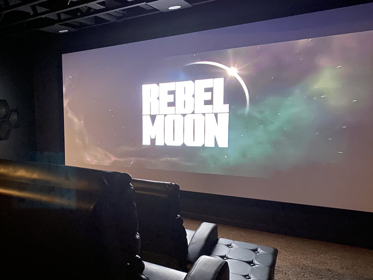 New home theater complete and ready for #ZackSnyder’s #RebelMoon 

Let’s go!!