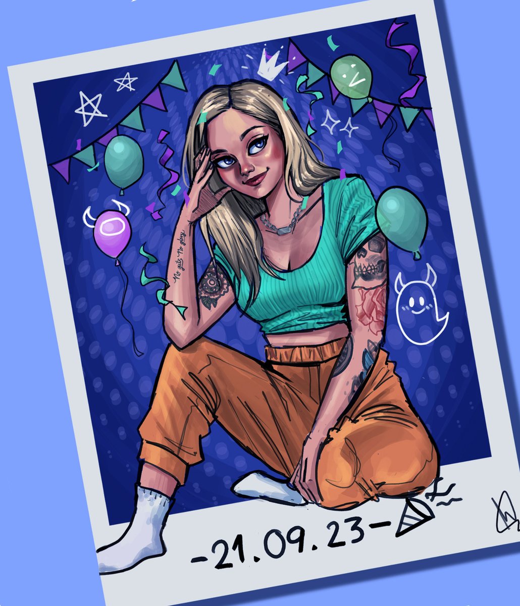 Muchas felicidades <a href="/_biyin_/">Biyín</a> !! quise hacer algo especial para la ocasión lleno de referencias como imitar el estilo polaroid de algunas de tus fotos o ilustrar tu ilusión por cumplir años ejem jaja espero que te guste pero sobre todo que disfrutes tu día!

#BIYINFEST #biyin