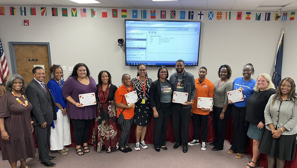 **Board meeting update:** The future of education is NOW! PCPS was excited to recognize our @VSUCOE H.E.R.O. participants. These dynamic undergrads are closing the #teachershortage while also gaining real world experience and exposure to teaching. 💫