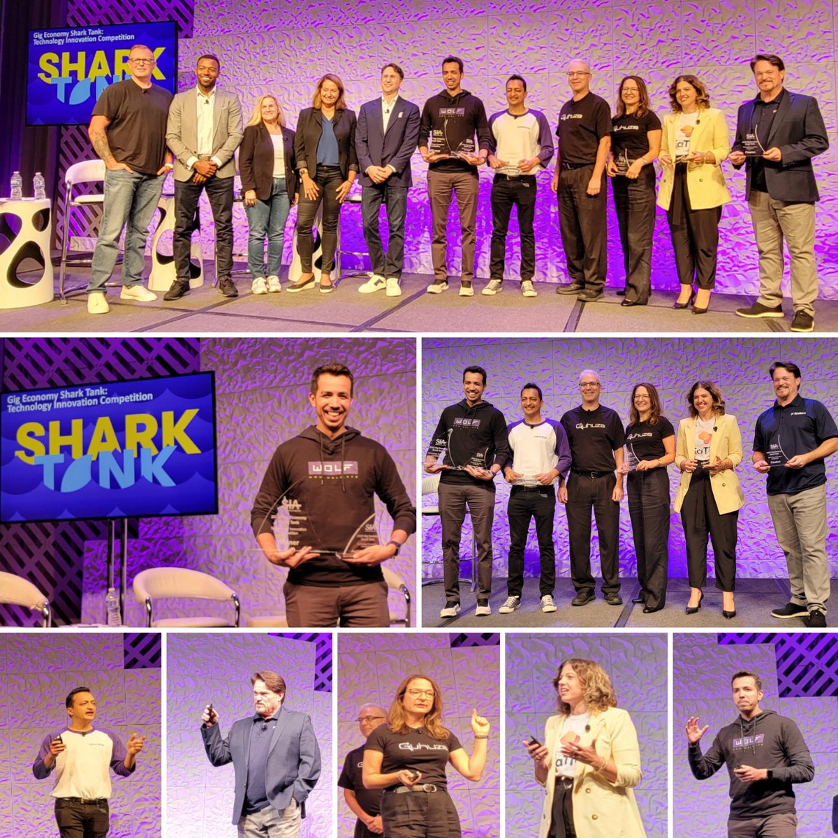 SIA just wrapped up its Gig Economy Shark Tank at #SIAGigE. And the winner is ... WOLF! Ash Barot takes home both the Shark Tank Winner trophy AND the Audience's Choice trophy. Thank you to all our finalists and judges! #SIAGigE #gigeconomy #technology #innovation