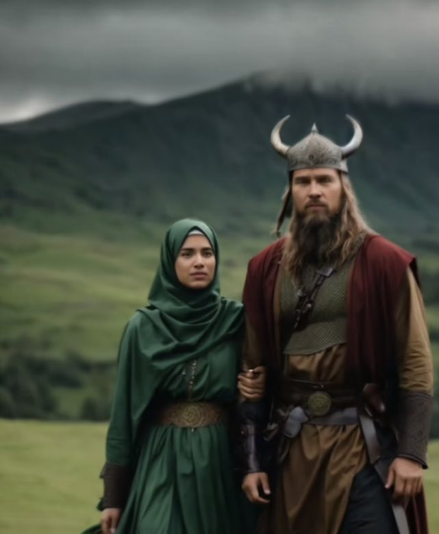 JoramvKlaveren's tweet photo. There used to be Viking Muslims,  called the Volga Bulgars. They accepted #Islam in the year 922. They tried to convert the Russian prince Vladimir I but he refused due to his alcoholism.  Archeologists later found clothing in their graves with the name of Allah stitched on it. https://t.co/YbjgQ3bjxJ