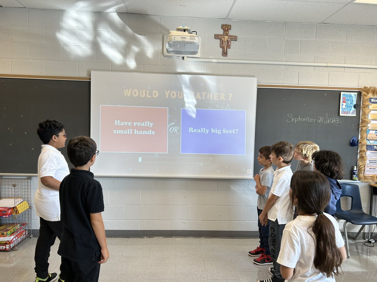 MsMagro's tweet photo. Movement break @StAgnesYcdsb https://t.co/HxAMc6FSS0