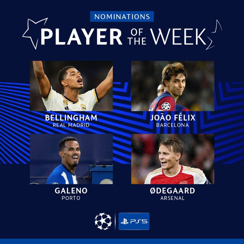 PZA32's tweet photo. 🚨🚨#رســــمـــيــــــا | #UCL  🇪🇺🏆 #UCL #دوري_أبطال_أوروبا  

🌟 المرشحين لـجائزة أفضل لاعب في الأسبوع خلال دوري أبطال أوروبا هذا الأسبوع.

للتصويت بأول تعليق ⬇️ https://t.co/F9Zyn2MehT