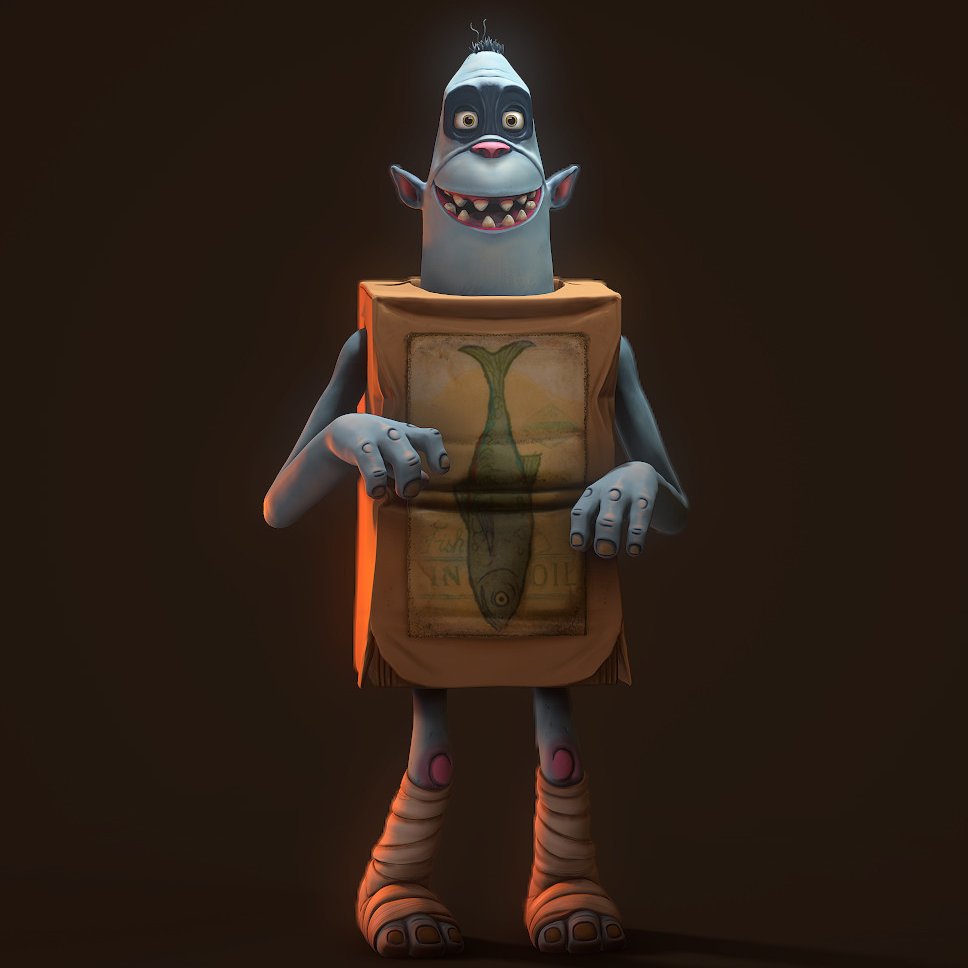 I miss doing quick little sculpts. This was from a few years back. So much fun. 😿