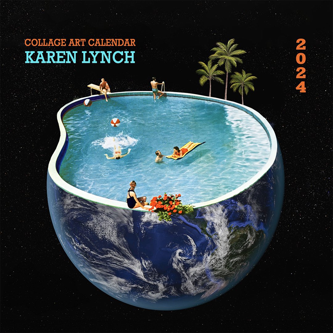 For the past 8 years I’ve created a 12 month calendar and I’m happy to announce the 2024 collage art calendar is now available! tinyurl.com/3r5ba987