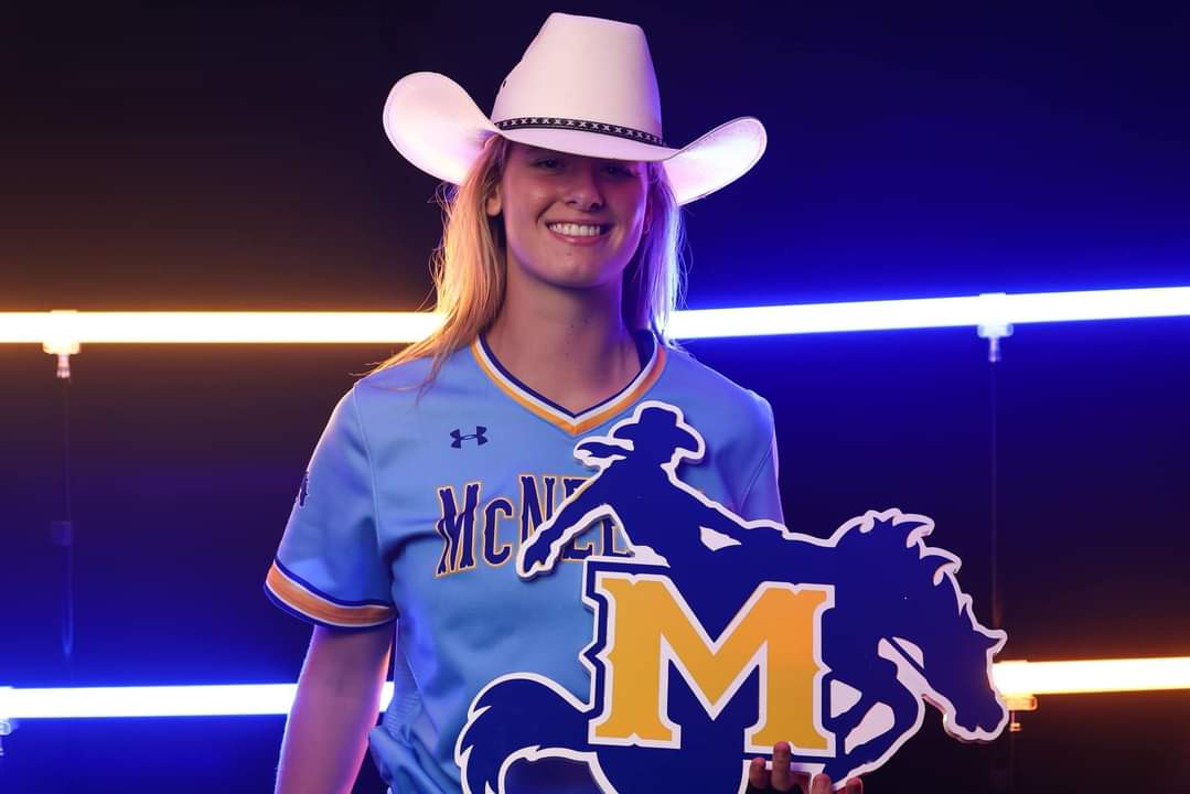 SoftballRuston's tweet photo. A big congrats to our Morgan Foster  for committing to @McNeeseSoftball  #firmlyfounded https://t.co/geZzaAYzkg