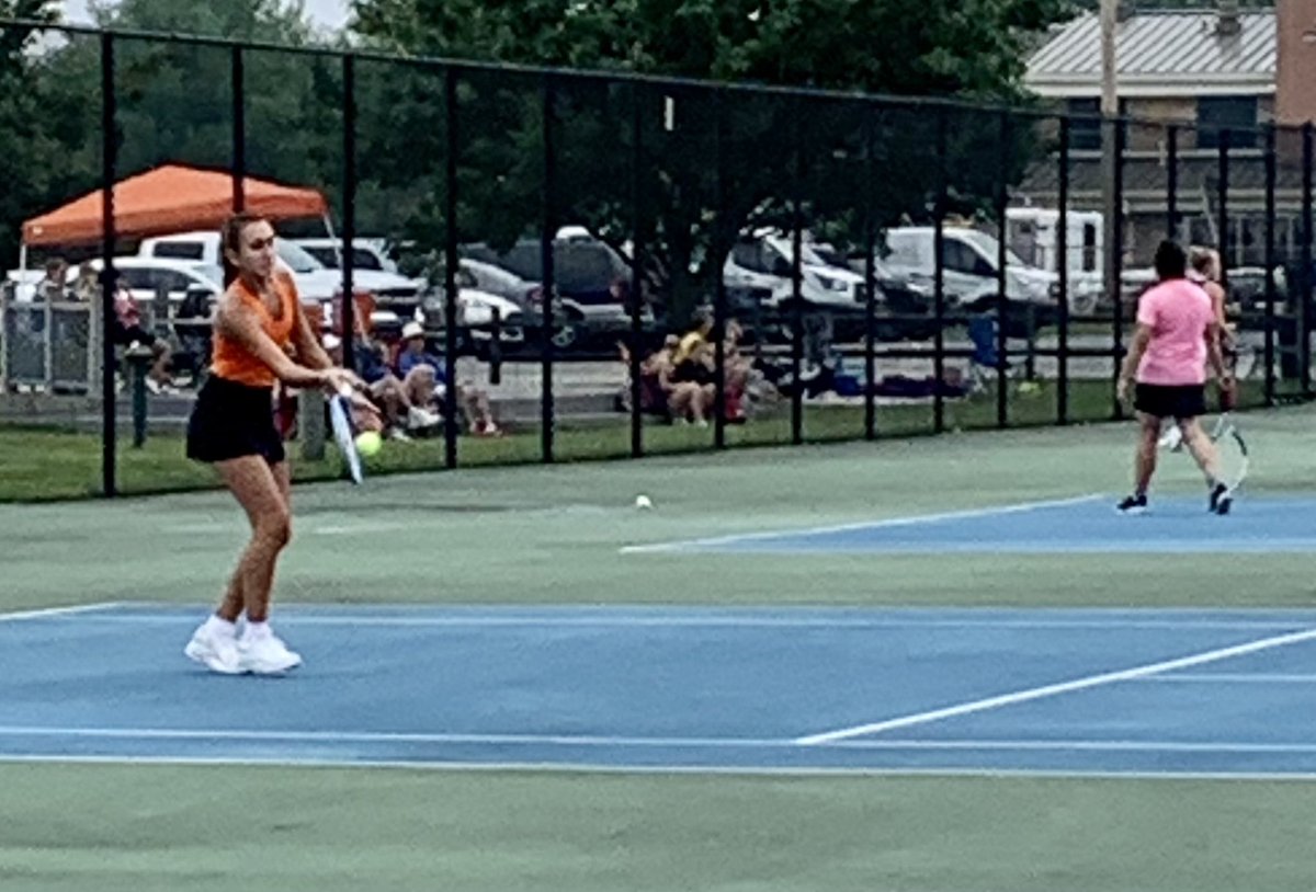 Our senior Josie Heys stepped out of her comfort zone to play one of the best matches of her career at 2nd singles. Same with her dubs partner Jenna at 3. Great to see Reagan &amp; Sofia playing so well together on the dubs court for a change of pace.  ‘Cane wins 5-0!