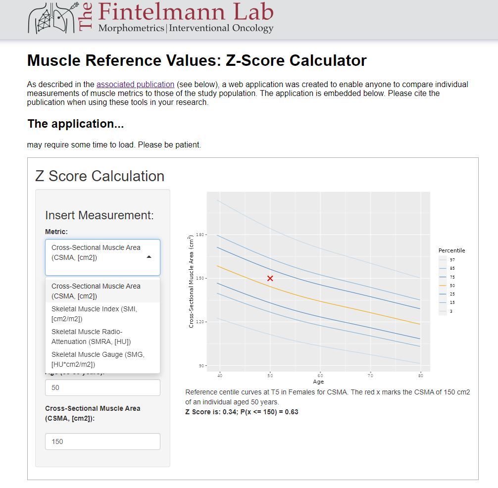 🚀 your body composition research with age- and sex-adjusted reference values for skeletal muscle cross-sectional area, density, gauge, SMI on Chest and Abdomen CT of the Framingham Heart Study 🫀muscle-metrics.mgh.harvard.edu Free online Z-score calculator, including batch processing!!