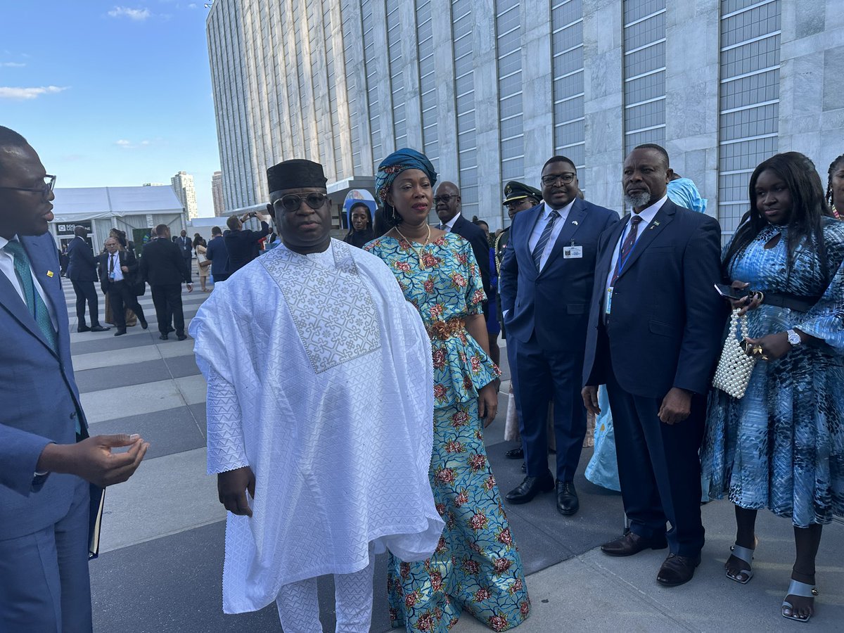 SolomonJamiru's tweet photo. He told the world about FEED SALONE; he espoused Sierra Leone’s democracy; he canvassed the African common position on the imperative of UN Security Council reform; he outlined the threats to constitutionalism in Africa. Thank you @PresidentBio https://t.co/EEdmjtpbbA