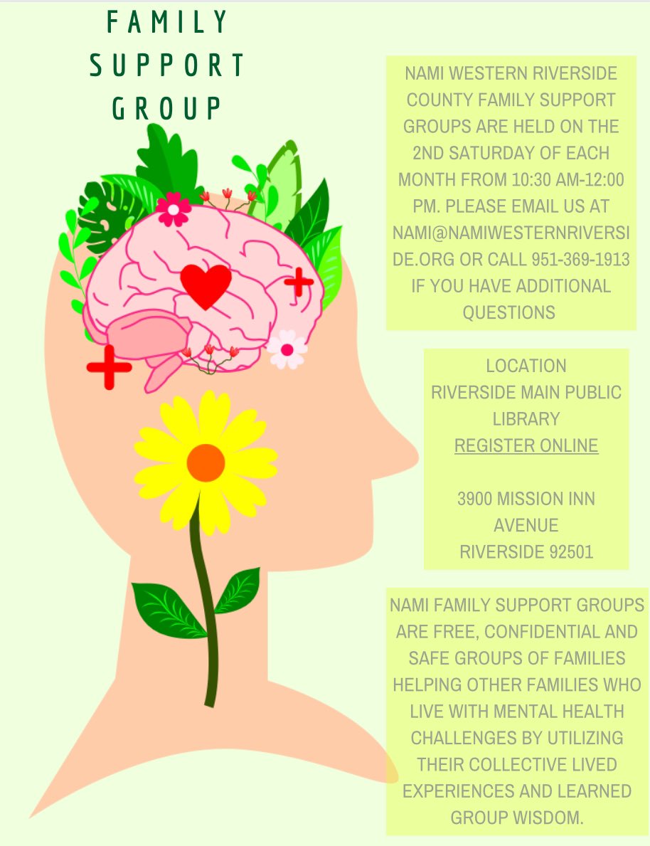 #mentalhealth #MentalHealthAwareness #familysupportgroup #riverside #family #nami