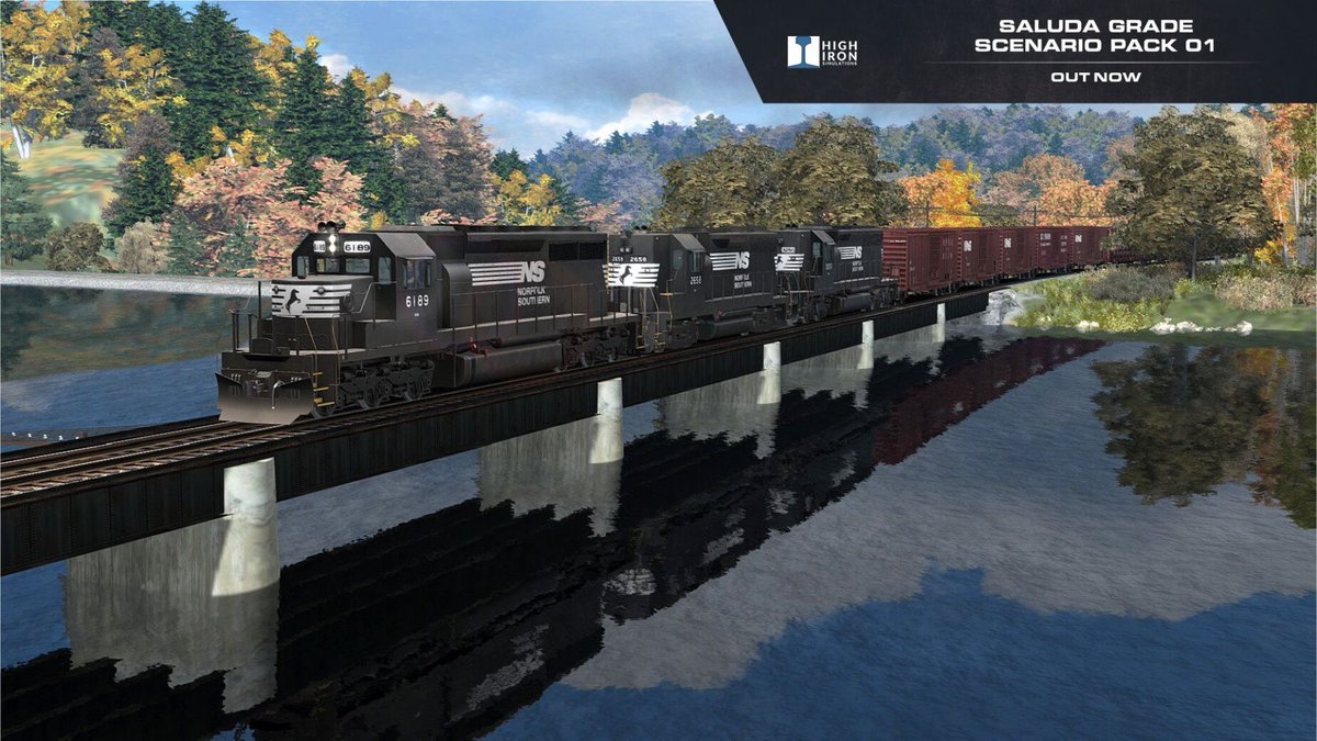 Now available!

Saluda Grade Scenario Pack 01 puts you at the throttle to tame tonnage and the treacherous grades of the Blue Ridge Mountains.

Download it now on Steam!
🔗 bit.ly/TSC-Saluda-Gra…