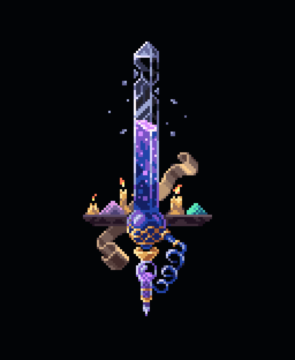 Alchemist's Sword #pixelart

#swordtember #Swordtember2023