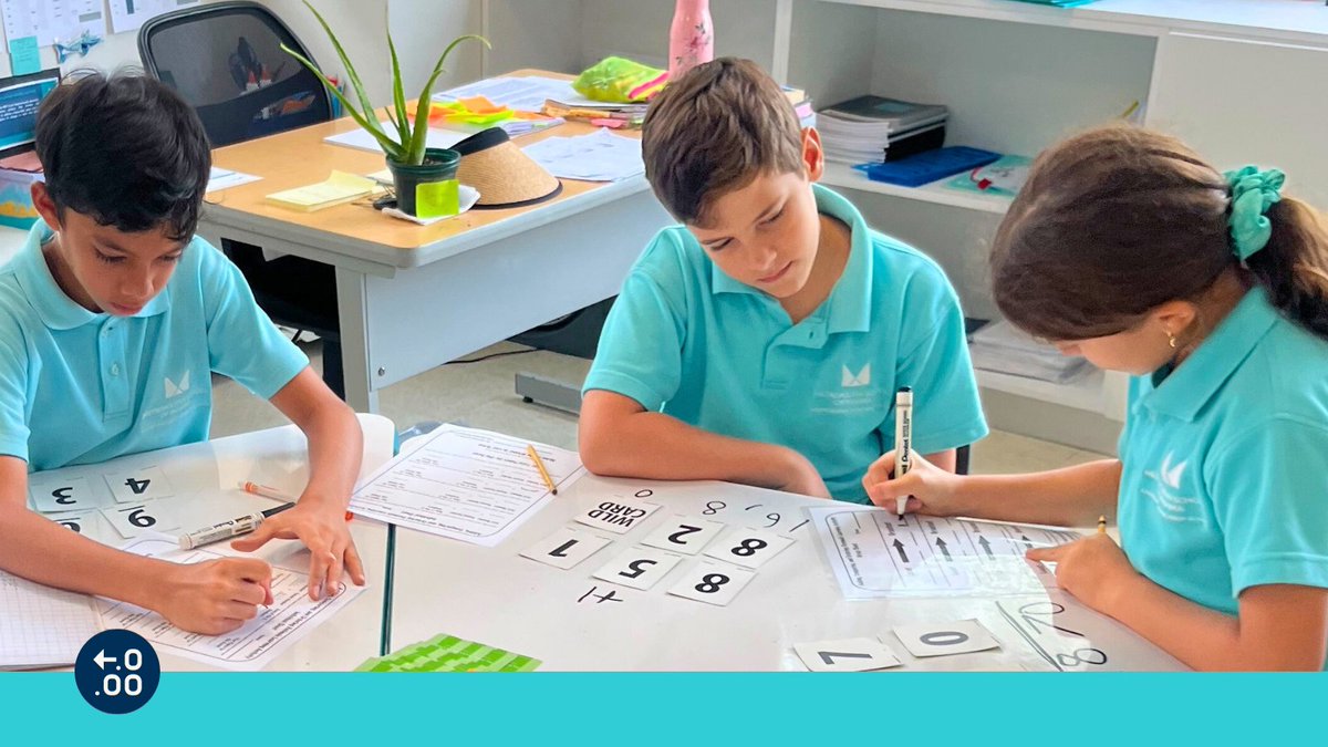 METSchoolPanama's tweet image. How do Grade 5 students become math enthusiasts? #METStudents are leveling up their math skills with a collaborative game! They're applying what they know, comparing, ordering, and adding decimals like pros.
How do you enjoy learning math?
#METSchoolPanama #nordangliaeducation