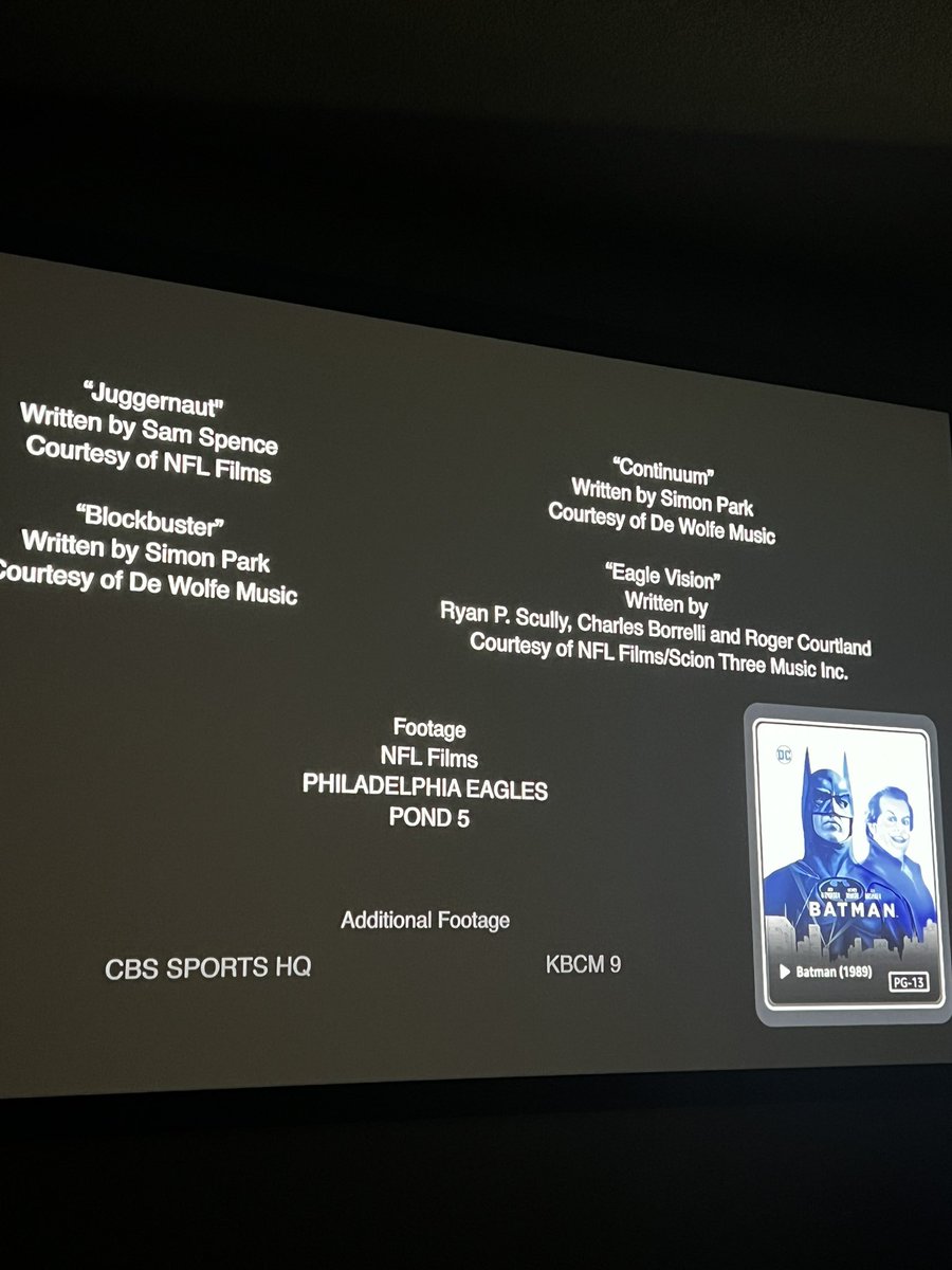 ChrisGreene300's tweet photo. @JasonKelce recommended following your family’s movie….coincidence?  I think not #sexybatman https://t.co/HP1RPdWdoG