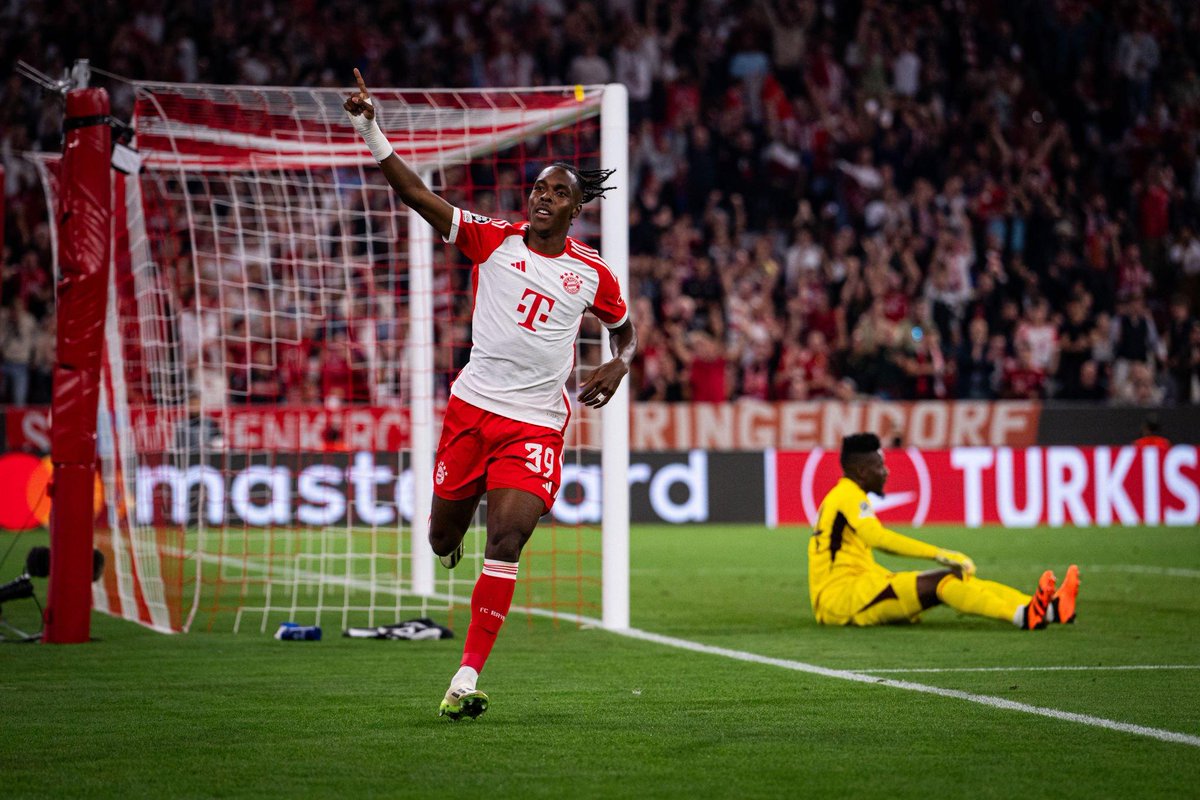 Mathys_Tel's tweet image. Good start @FCBayern ⚽ #UCL