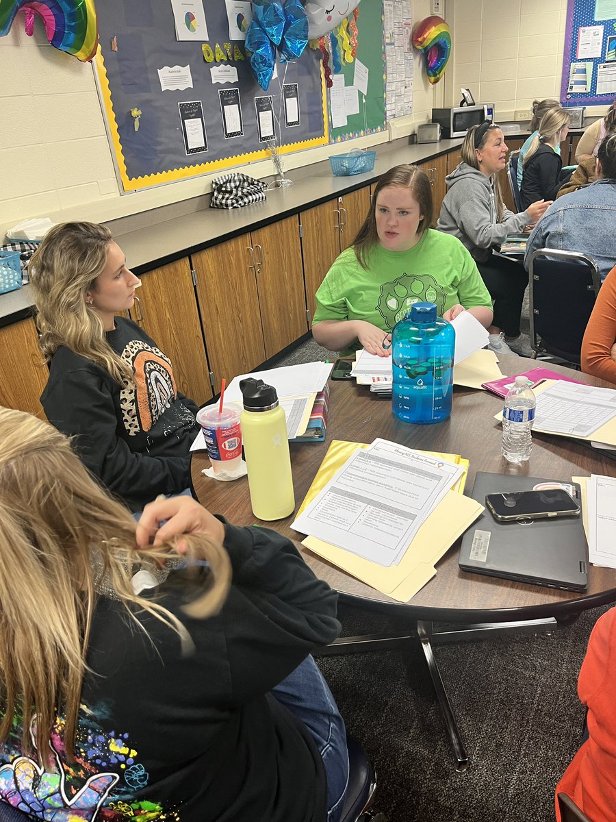 Our awesome coaching team led us through PDs around how we utilize our data to move our students forward! From literacy➡️math we were given the tools and time to reflect and refine our practices. Shoutout to Amy, Cynthia, Lisa, Marissa +Laura ❤️ #weare54 #bobcatstogetherasone