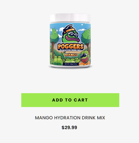 We're excited to announce our newest product, MANGO HYDRATION, is now available to purchase! 🥭💦

Get yours today. Use code "POGGERS" or your favorite creator's code for 10% off. poggerslifestyle.com/collections/hy…. 🛒