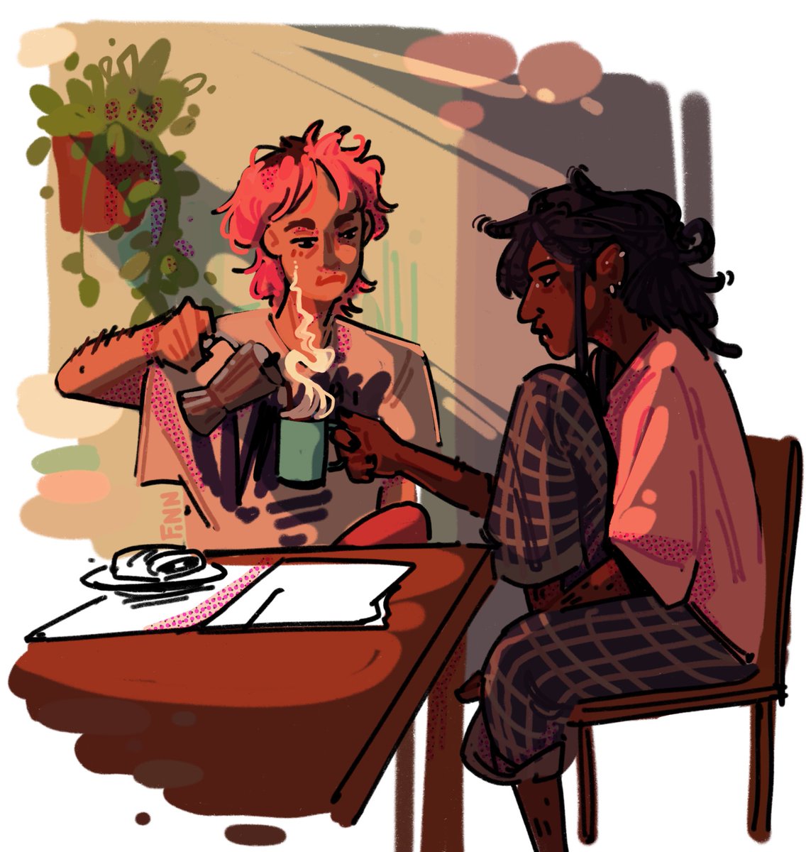 a soft little domestic moment #gumlee #fionaandcake