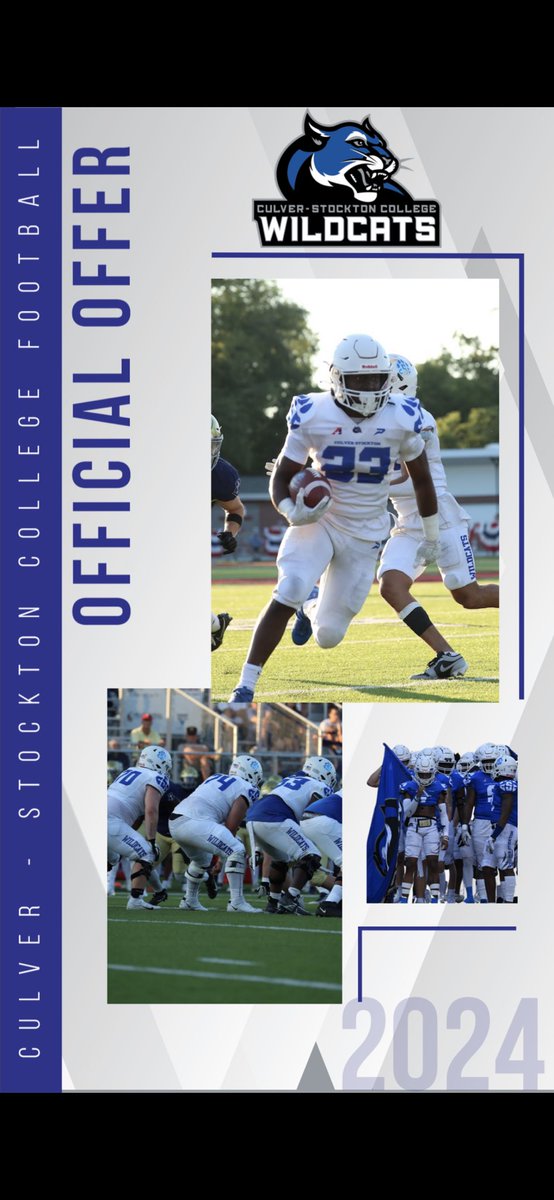 TylerMikel4's tweet photo. Blessed to say I have received my third official offer to play football at the next level from Culver-Stockton College. Thank you @CoachCutshaw for this opportunity. Go Wildcats!
@_chillfootball https://t.co/16eayWkvmq