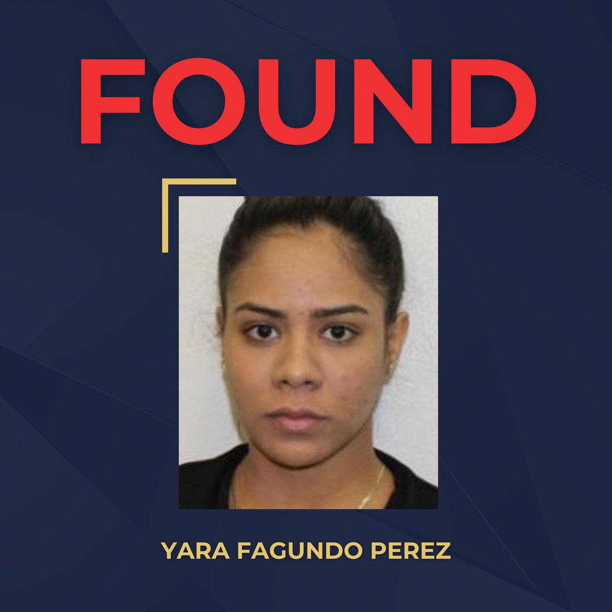 🚨NEWS RELEASE🚨 Missing 29-year-old Yara Perez found