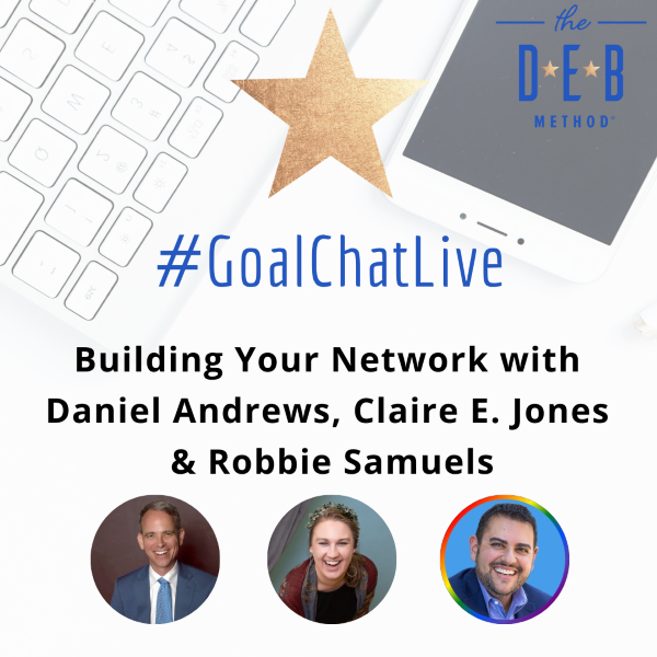 Here's a recap of this week's #GoalChatLive with @GoalChat  and Daniel Andrews, Claire E. Jones, and Robbie Samuels: thedebmethod.com/building-your-…

For the replay, follow this link: youtube.com/live/5d15afkm1…

#debraeckerling #goalchatlive #networking #mangopublishing