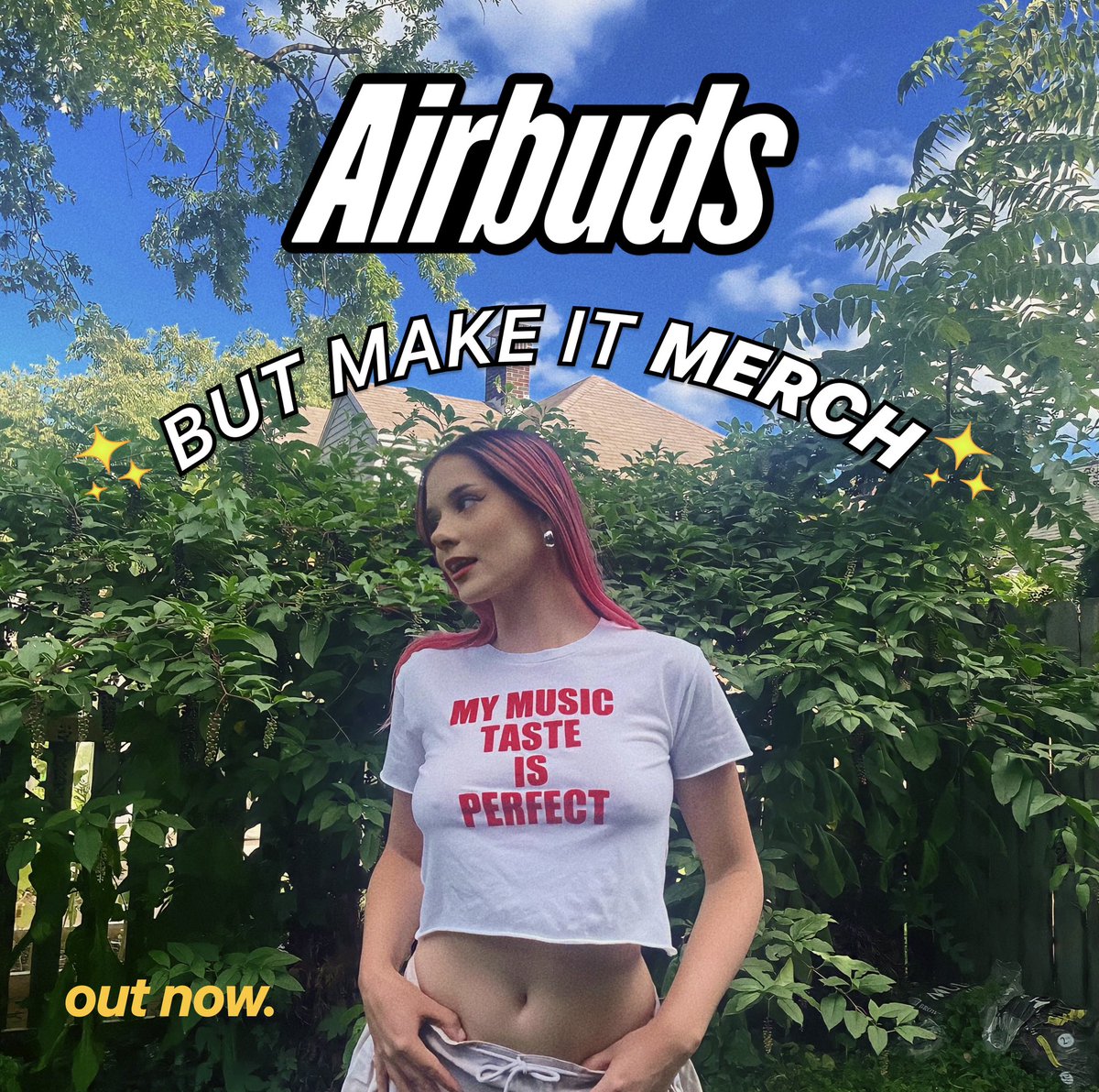 musicheads, this one’s for you. grab your own “Music Taste Tee” with the link below! 🫶🎧

cropped and regular tee available.
bonfire.com/music-taste-tee #airbudsmerch