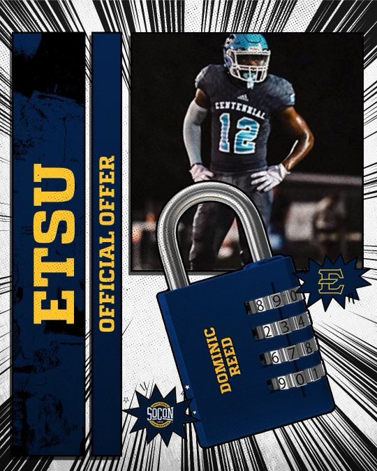 Dominic Reed (@thedominicreed) on Twitter photo After a great conversation with <a href="/Coachev4/">Dwight Evans II</a> and Coach Gaines I am blessed to receive my 2nd Official D1 offer. <a href="/Coach_JStewart/">Jamaal Stewart</a> <a href="/CSmithScout/">Chris Smith</a> <a href="/coachmurda90/">#SquadActivty</a> @wcsCHSFB <a href="/ETSUFootball/">ETSU Football</a> After a great conversation with <a href="/Coachev4/">Dwight Evans II</a> and Coach Gaines I am blessed to receive my 2nd Official D1 offer. <a href="/Coach_JStewart/">Jamaal Stewart</a> <a href="/CSmithScout/">Chris Smith</a> <a href="/coachmurda90/">#SquadActivty</a> @wcsCHSFB <a href="/ETSUFootball/">ETSU Football</a>