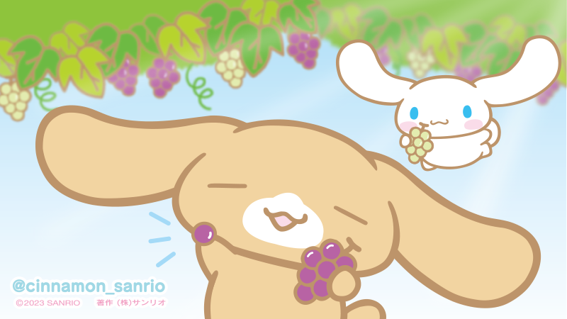 cinnamon_sanrio's tweet photo. カプチーノ「ブドウ、ひとつぶどう？ぐふふ」 https://t.co/v3R3T0dxF3