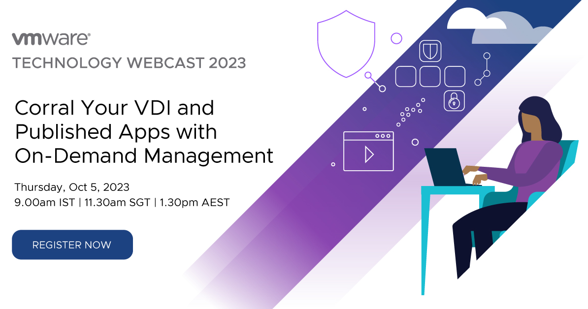 Eliminate management silos and complexity. Start managing persistent and non-persistent virtual desktops and published apps with a single solution.

Space is limited! bit.ly/3EzYUVp
