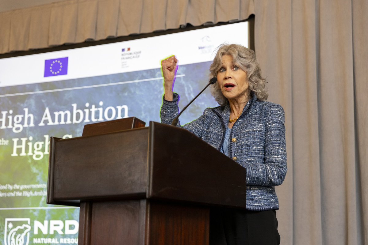 “All of us must do everything we can to save the magnificent Ocean, our ally in the fight against the climate crisis. I urge all countries to ratify the #HighSeasTreaty without delay - for every life on Earth.” 

Thank you <a href="/Janefonda/">Jane Seymour Fonda</a> for being an ocean champion! 💪🌊