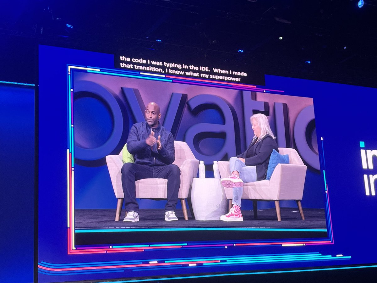wes_gelpi's tweet photo. Just wrapped up #IntelInnovation  - such a great two days finished with the most inspiring of hours with @kelseyhightower.  Honored to be one of those “random” people he has reached out to.  Such an inspiring figure in tech! https://t.co/PWO1Ogy1AO