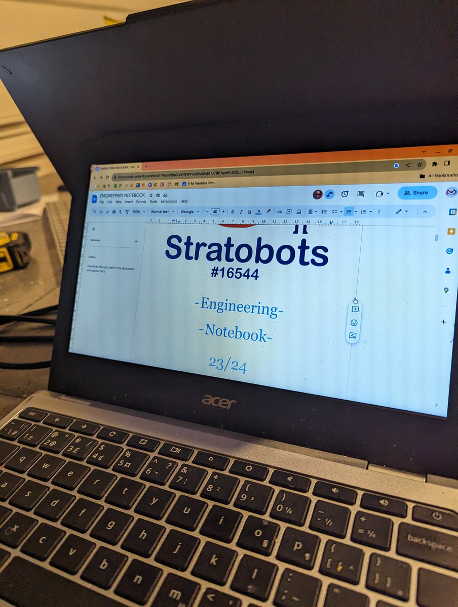 Getting the engineering notebook up and running