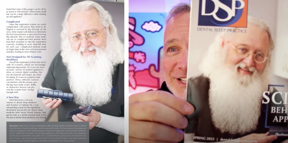 NexusDentalSys's tweet photo. In this #NexusConnexus, Derrick introduces Stan Jones, the inventor of Optimal Air &amp; an expert in dental sleep medicine. 🙌  Stan discusses his role at #NexusDentalSystems &amp; his dedication to improving people's lives through #sleepscience.
➡️ https://t.co/voSJOm69q2 https://t.co/7j5t0jYYHQ