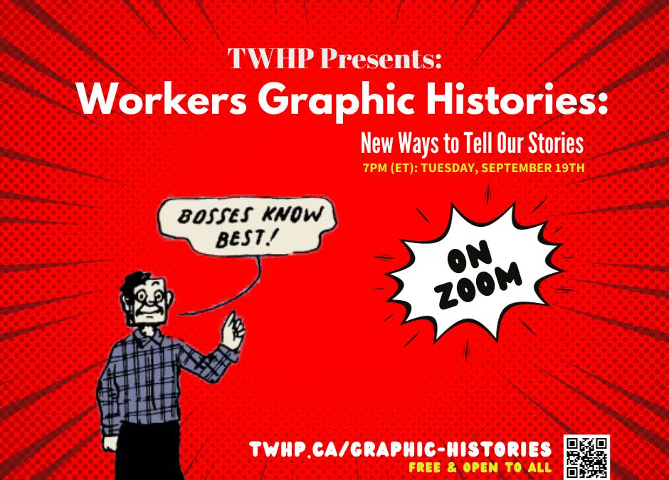 If you missed our talk last night about getting graphic with labour history for the Toronto Workers' History Project, the event was recorded so you can watch. We had a blast! twhp.ca/graphic-histor…