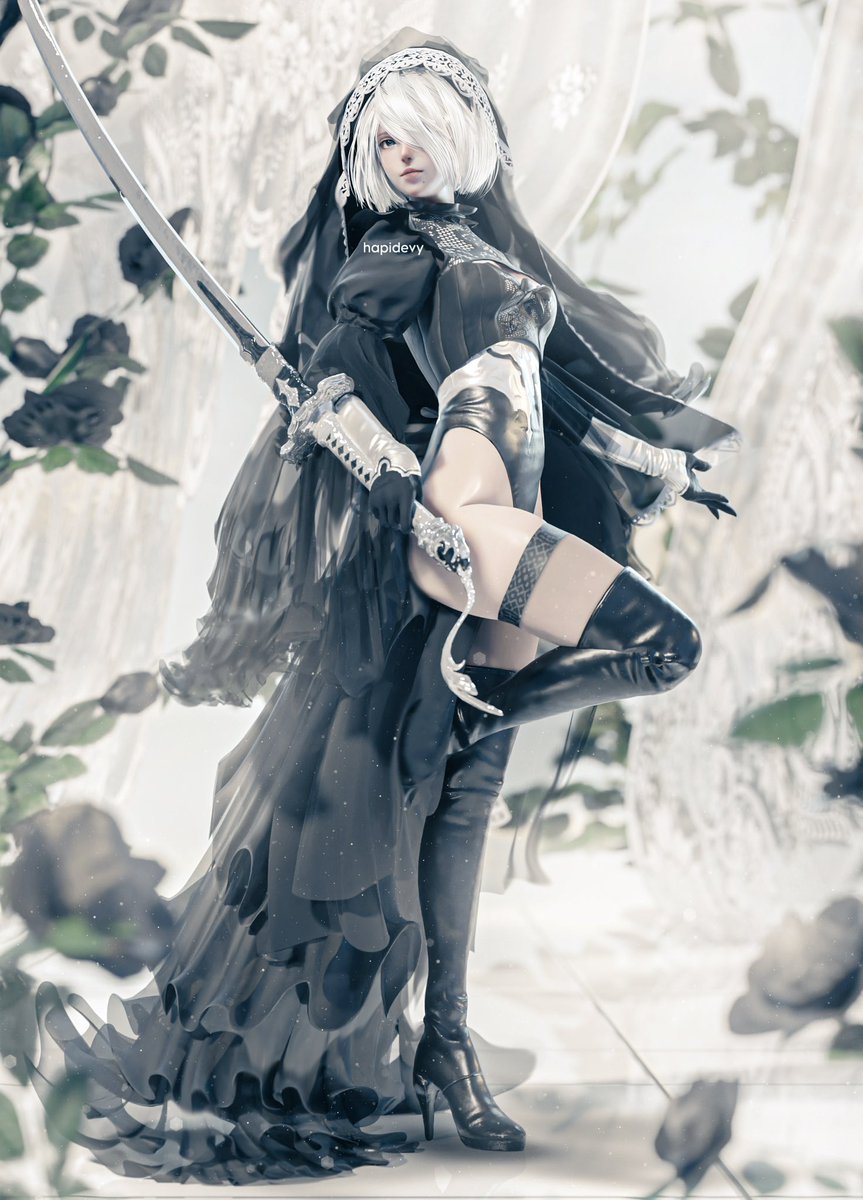 hapidevy's tweet photo. 2Bride 🖤
#NieRAutomata https://t.co/0NUioHFucf