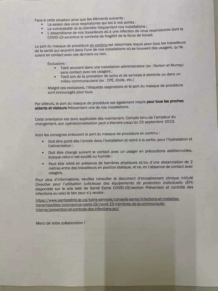 Games_N_Roses's tweet photo. C'est maintenant OFFICIEL, le port du masque de procédure en continu est désormais requis pour tous les travailleurs de la santé.

#covidshow #Covid #BigPharma #psychosesociale #plandemic https://t.co/3xPhWKnlWJ