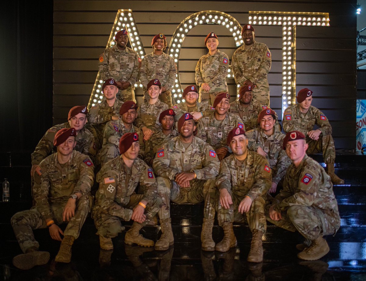USArmy's tweet photo. 🚨 HOOAH! 

💪 The #USArmy @82ndABNDiv All-American Chorus advances to the top three on @nbc #AGT!

🇺🇸 #BeAllYouCanBe https://t.co/DRXtVXt9nQ
