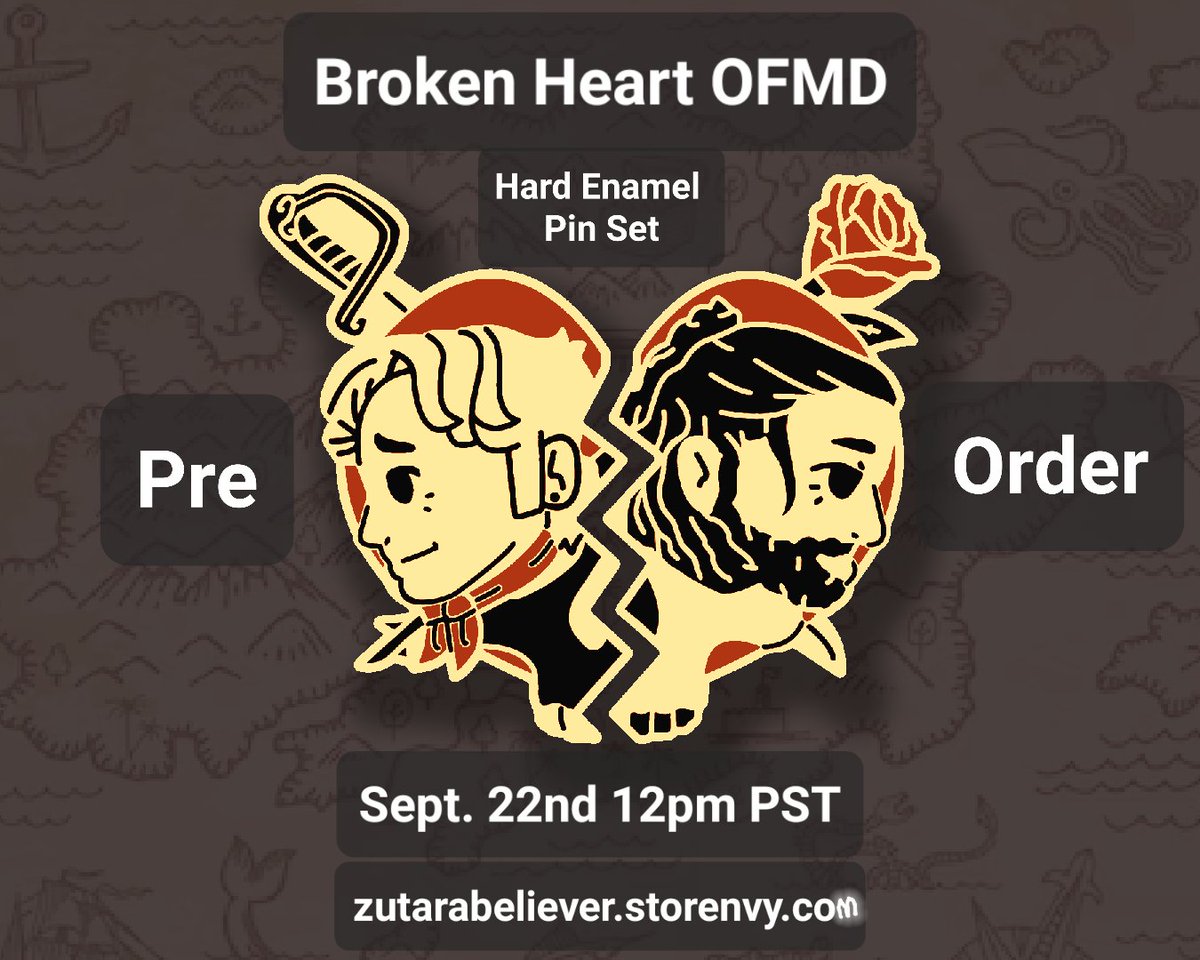 The Broken Hearts #ofmds2 Hard Enamel Pin set (1.5IN) Pre Order GOES LIVE ON SEPT 22ND @ 12pm PST!
We need to hit a certain amount to be funded! IF the listing is sold out WE MADE IT! Pre-Orders Open at my store (Link in Bio)  Price for this set is $35
 #pinpreorder  #stedexed