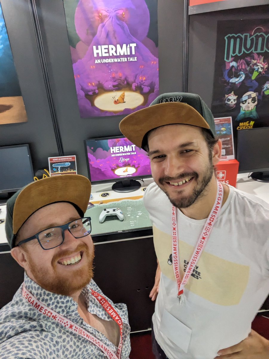 Hermit: an Underwater Tale ➡️ Demo live now! (@earlycoffeegame) on Twitter photo First day of <a href="/tokyo_game_show/">TOKYO GAME SHOW/東京ゲームショウ</a>!
Come find us in hall 9, indie games area, swiss games booth!
#tgs #TGS2023 #swissgames #indiegames First day of <a href="/tokyo_game_show/">TOKYO GAME SHOW/東京ゲームショウ</a>!
Come find us in hall 9, indie games area, swiss games booth!
#tgs #TGS2023 #swissgames #indiegames