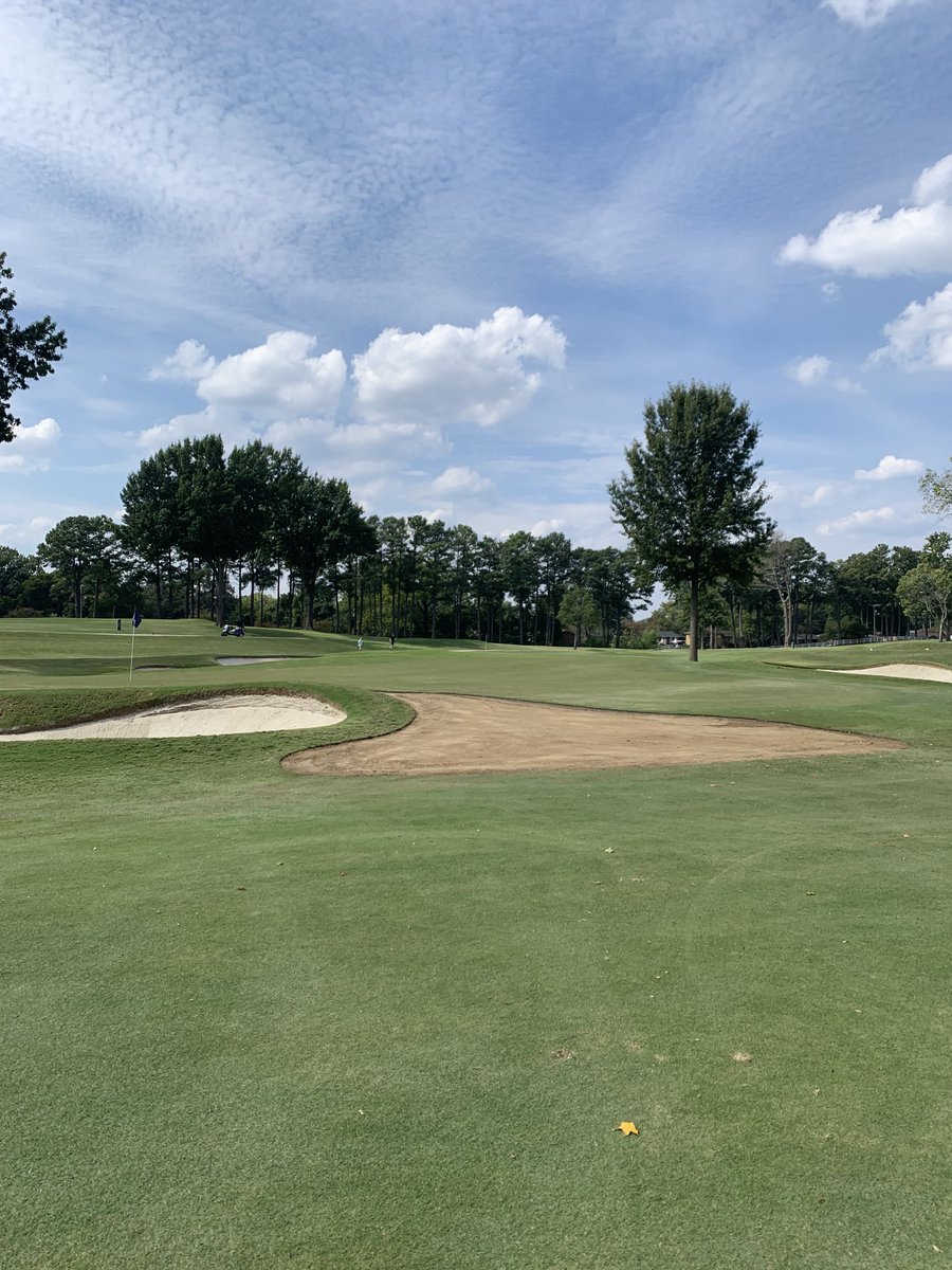 The Hick is in a severe drought and a few green surrounds needed to be re-graded to improve surface drainage due to the amount of water we have been throwing. Wet spots happen. Holes 3,10, and 17 have been done today and will be huge improvement. #winning ⁦<a href="/CountryHickory/">Old Hickory Country Club</a>⁩