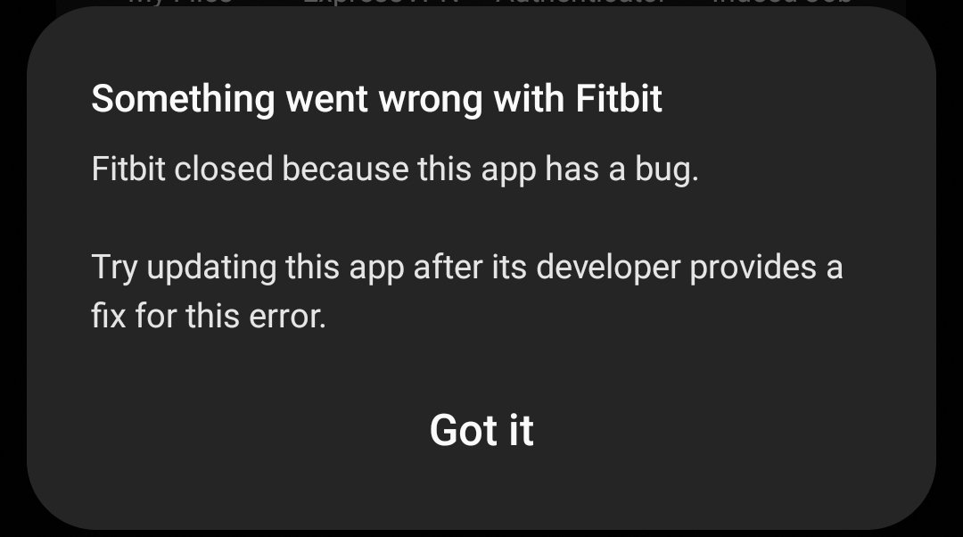 Madriz's tweet photo. New @fitbit app update with "fancy" new UI crashes constantly. Update killed all previous settings. Brilliant! ... Not. Just unusable! @FitbitSupport #fitbit #fail https://t.co/x0Ucafpb0Z