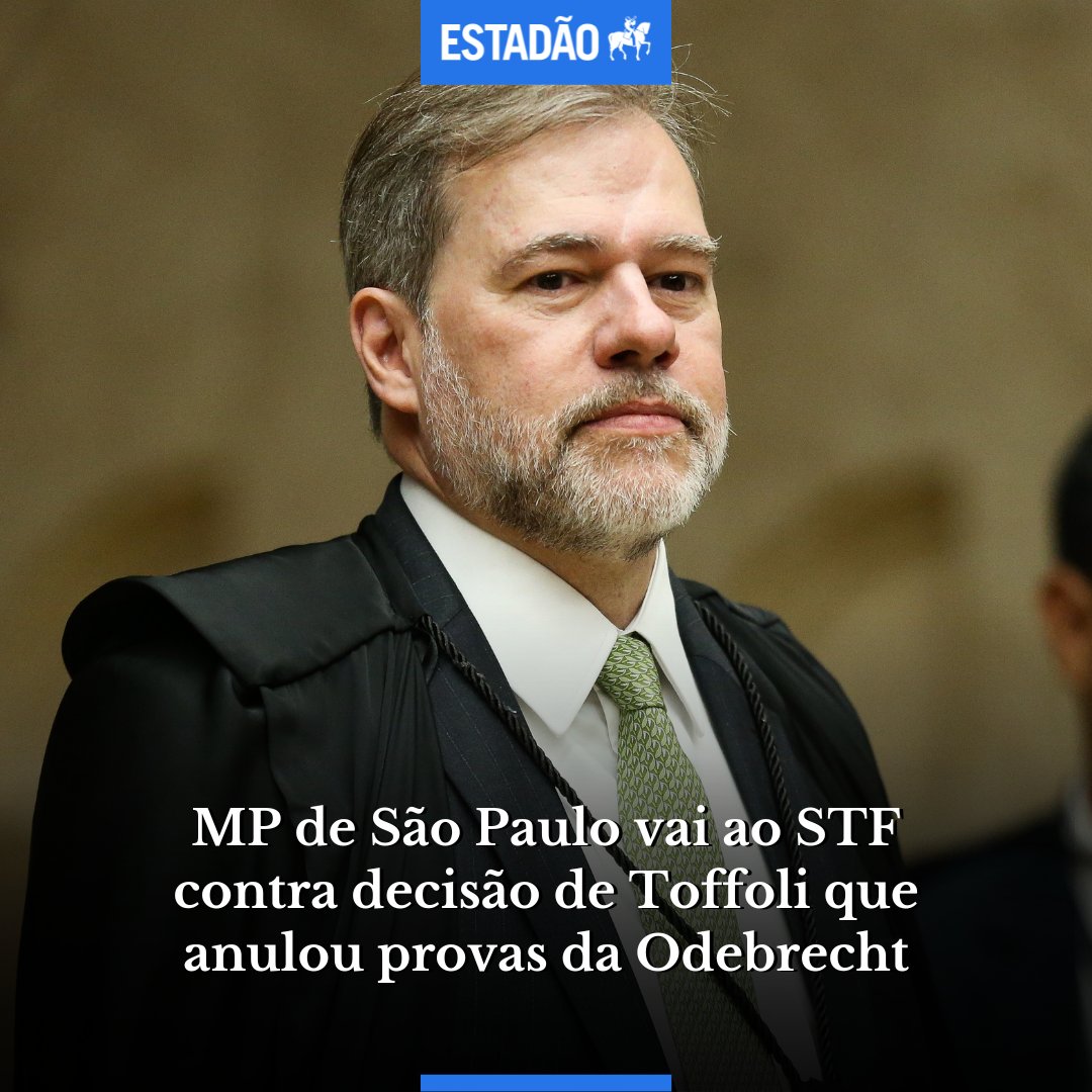 Estadão 🗞️ (@estadao) on Twitter photo MP de São Paulo vai ao STF contra decisão de Toffoli que anulou provas da Odebrecht (via <a href="/fausto_macedo/">Fausto Macedo</a>) bit.ly/3LrLLkX MP de São Paulo vai ao STF contra decisão de Toffoli que anulou provas da Odebrecht (via <a href="/fausto_macedo/">Fausto Macedo</a>) bit.ly/3LrLLkX