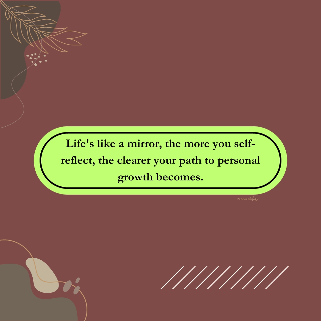 VAnovabliss's tweet image. Life's like a mirror, reflecting back the vibes we throw out into the world. 🔄✨

The more we take a moment for self-reflection, the clearer our path to personal growth becomes. 🌿💡

#ReflectToGrow #EmbraceChange #PersonalGrowthJourney