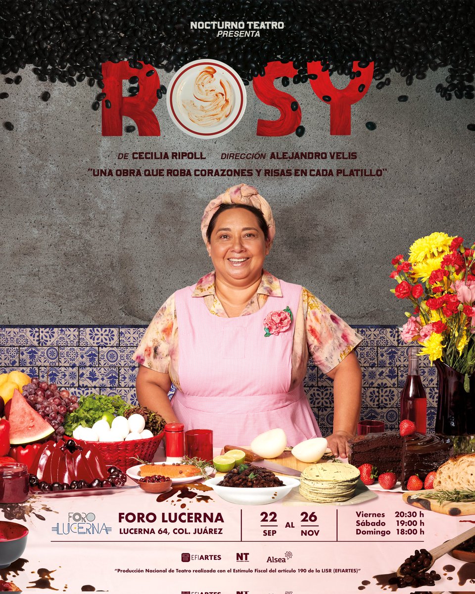 Rosy, la obra que reflexiona sobre hacer lo correcto por los medios incorrectos.

📍 <a href="/ForoLucerna/">Foro Lucerna</a>
📅 Estreno 22 de Septiembre
🎟️ticketmaster.com.mx/rosy-boletos/a…

#UrbanPopMx🎙️
#LaVisiónDelEntretenimiento
<a href="/ElGuapodelFace1/">El Guapo del Face</a>
