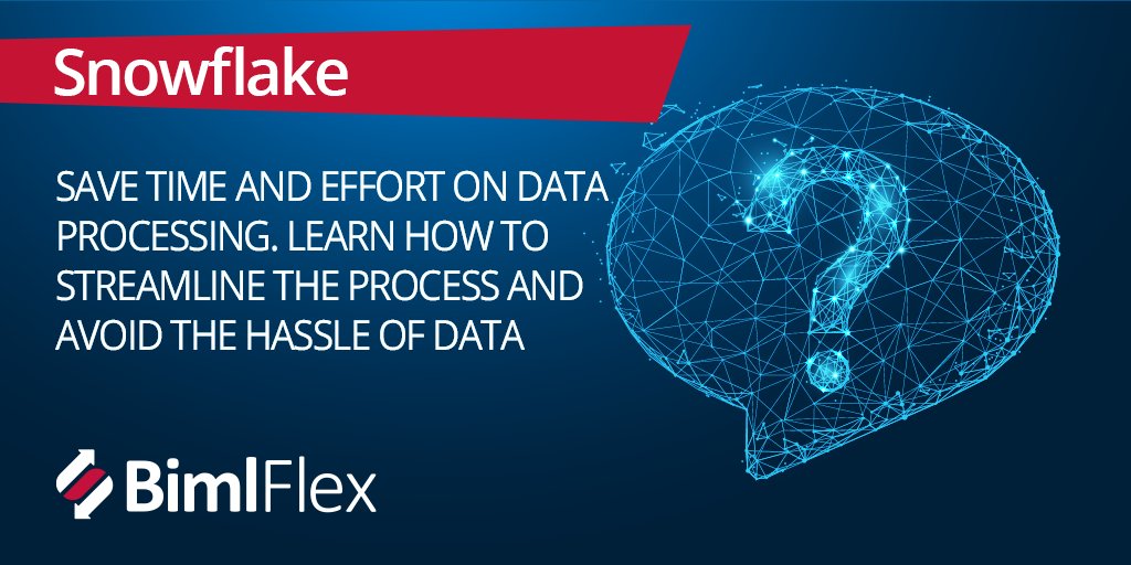 BimlScript's tweet image. Are you using #Snowflake to improve decision-making? Ask for a demo of #BimlFlex to accelerate your #Snowflake solution and make intelligent decisions on time. #biml